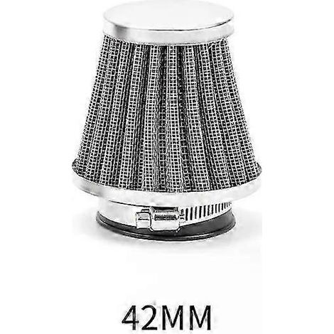 Motorcycle Air Filter 35-60mm High Flow Universal Motorbike Atv Dirt Bike Clamp-on Replacement Part Conical Air Filters( 42mm) (1/5)