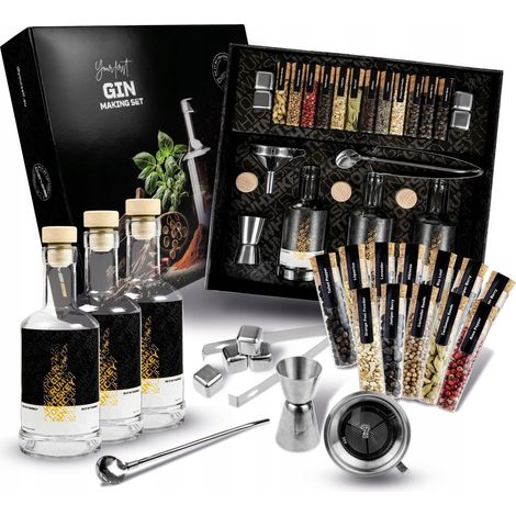 Dibys 12-Gewürz-Infusionsset zur Herstellung von eigenem Gin + Zubehör (1/5)