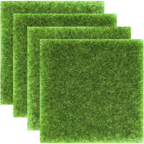 4Pcs Simulierte Moos Dekoration Outdoor Gras Künstliche Gefälschte Synthetische Mini Garten Home Dekoration Miniatur Ornament Grün (1/4)