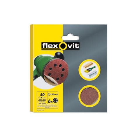 DISCO SABBIA VELGRIP 125 8 FORI SPESSORE 6 UNITÀ
