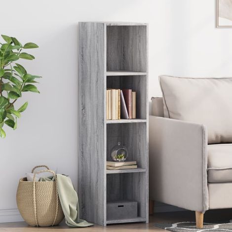 Highboard Grau Sonoma 30x41x124 cm Holzwerkstoff