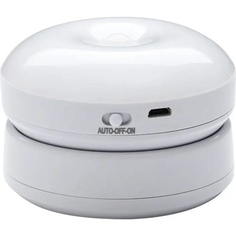 Lumière de capteur LED Veilleuse LED Capteur de mouvement Rotation à 360 degrés Avec ruban adhésif double face Convient pour armoire (lumière chaude) (1/5)