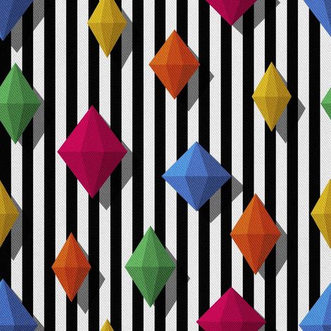 Telas decorativas para exteriores estilo oxford con estampado de rombos de colores. (1/5)