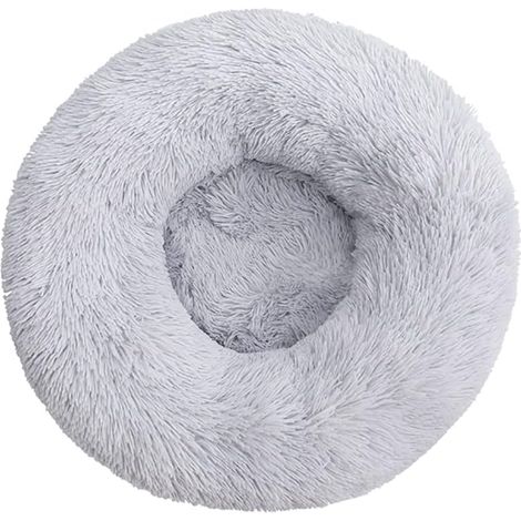 Cuccia per cani, cuccia per gatti, cuccia lavabile a forma di ciambella, morbido divano rotondo per cani con fondo impermeabile per uso interno, adatto a cani e gatti fino a 2,5 kg, 404020 cm (1/3)