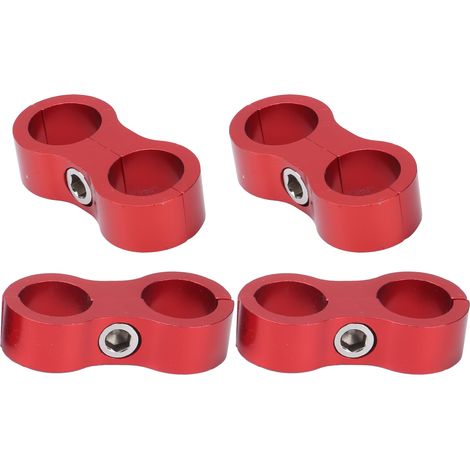 Ensemble de 4 raccords de tuyau AN8, adaptateur de fixation de conduite d'huile automobile, type universel en alliage d'aluminium. (1/5)