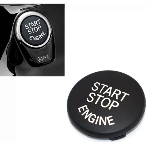 Couvercle ABS pour bouton de démarrage de voiture, compatible avec BMW série 1 E87, série 3, série 5, X3, E83, X5, X6, Z4, E89, interrupteur d'allumage, couvercle intérieur, accessoire de déco (1/5)