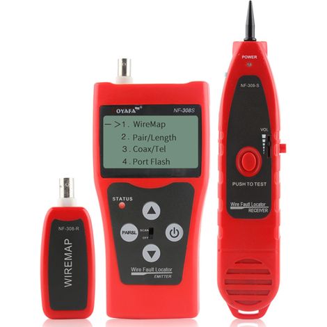 Testeur de Câble Réseau Haute Précision NOYAFA - avec Écran LCD, Mesure Longueur Coaxiale/RJ11/RJ45 (1/5)