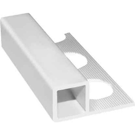 PROFILO 'JOLLY' QUADRO PER RIVESTIMENTI  H. 10 mm - bianco - barra 2,60 mt Q.TA 156