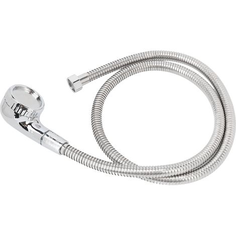 Kit de robinetterie pour bac à shampoing avec flexible de 120 cm, pommeau de douche taille M, pour salon de coiffure. (1/5)