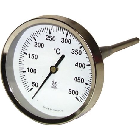 Termometro fumi rotondo 50°-500°C