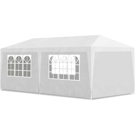 Empfangszelt 3 x 6 m Weiß (1/5)