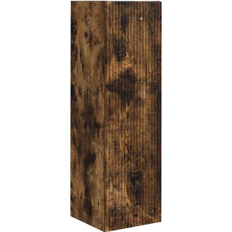 Meuble TV Banc TV Armoire TV mural Chêne fumé 30 x 31 x 100 cm Bois d'ingénierie (1/5)