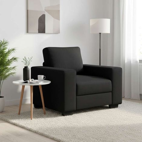 Sessel Schwarz 100x77x82 cm Stoff (1/5)