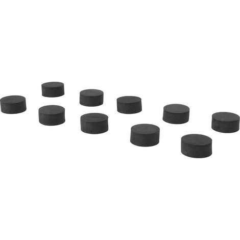50 patins d'isolation pour haut-parleurs (2 x 1 cm) en mousse EVA anti-vibrations, avec adhésif, pour barres de son et lecteurs CD. (1/5)