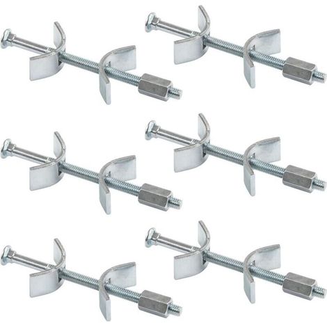 Arbeitsplattenverbinder – Möbelverbinder, 100 mm, 6 Stück – Küchenarbeitsplattenverbindung – Möbelmontageschrauben – Montagezubehör – Sichere und stabile Lösung – Crezuo