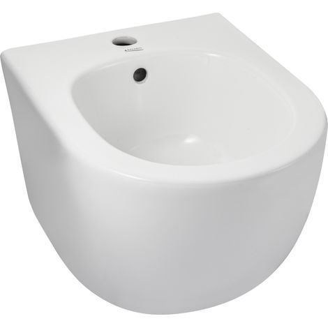 Balneo Bidet suspendu, sans bride bau, Ceramique, Blanc, ASOX (1/4)