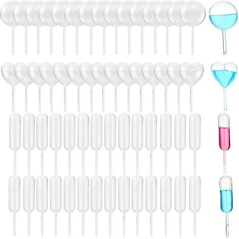 CREA 200 pièces 4 ml Pipettes à gâteau en plastique, Pipettes jetables, Pipettes à presser (1/3)