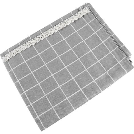 Housse De Protection Pour Réfrigérateur Et Lave-Linge - Tissu Lin Coton Lavable - Avec Poches De Rangement - 70x170cm (1/5)