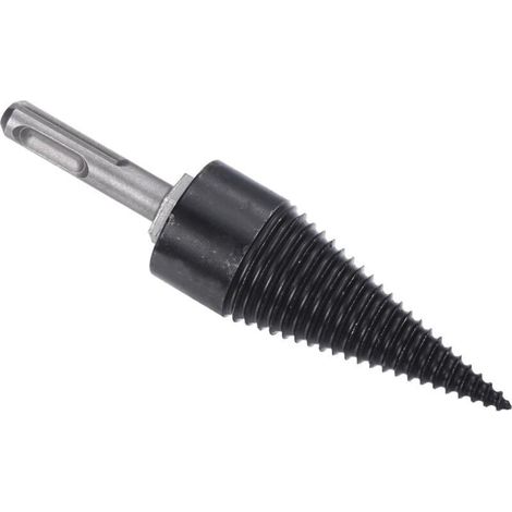 Log Splitter Drill Bit 42 mm, removable drill bits, electric drills, round shank conical screwdriver for home and outdoor use (1/5)
