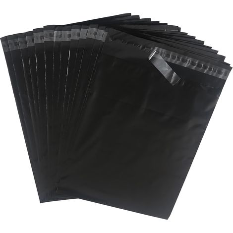 Pochette Envoie Colis Vinted 40cmX50cm 20pcs Enveloppe Plastique Expedition Imperméable Inviolable Auto-adhésive Emballage Colis Vinted Vêtement Chaussures Livres pour Petites Entreprise Noir