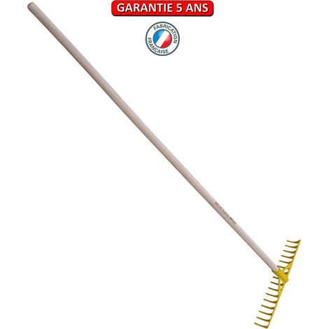 OUTILS PERRIN Râteau à bunker 16 dents courbes emmanché 1,50 m (1/2)