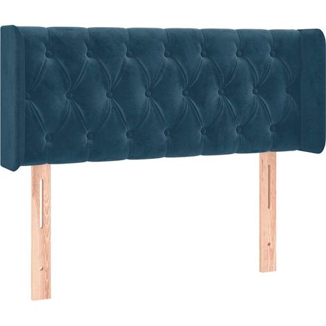 Maison Exclusive - Cabecero de terciopelo azul oscuro 93x16x78/88 (1/5)