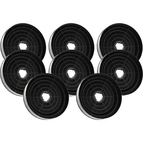 Filtro de carbón AllSpares (2 uds.) para campanas extractoras compatibles con Candy KFC6918 y Airlux CR390 (Ø170x35mm) (1/5)