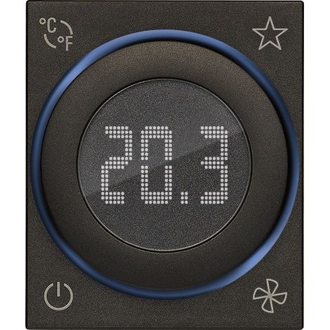 Termostato rotella 2M nero serie Linea vimar 30471.G