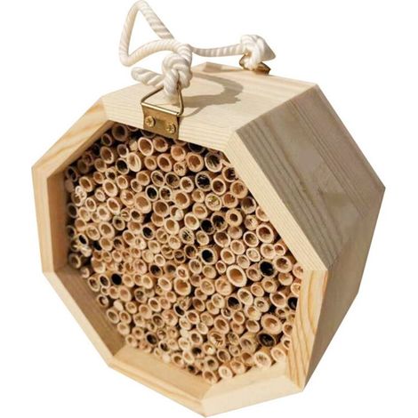 Ruche en maçonnerie - Attraction artisanale en bambou naturel - (1/5)