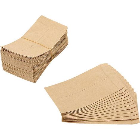 Lot de 100 petits sacs en papier kraft pour ranger graines, bonbons et bijoux (1/5)