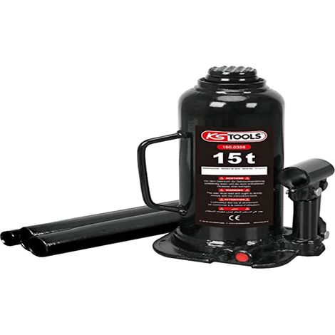 KS Tools 160.0356 Martinetti Idraulici a Bottiglia, 15 T (1/2)