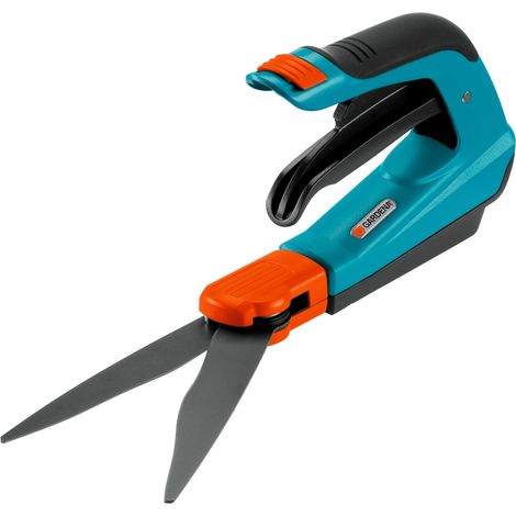 Cisailles à gazon orientables : sécateur idéal pour coupe précise de bordure, approprié pour droitier et gaucher, poignée ergonomique pour faciliter la coupe (8735-20) (1/5)