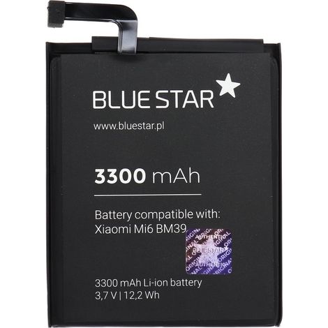 Bluestar Akku Ersatz kompatibel mit Xiaomi Mi6 3300mAh Li-lon Austausch Batterie Accu BM39 (1/3)