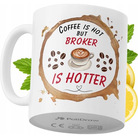 Lustige Kaffeetasse mit witzigem Textdesign für Broker – ideal für Geburtstage, Namenstage und Feiertage. Premium-Tasse für besondere Anlässe, ob im Büro oder zu Hause. Farbe: Weiß, 330 ml.