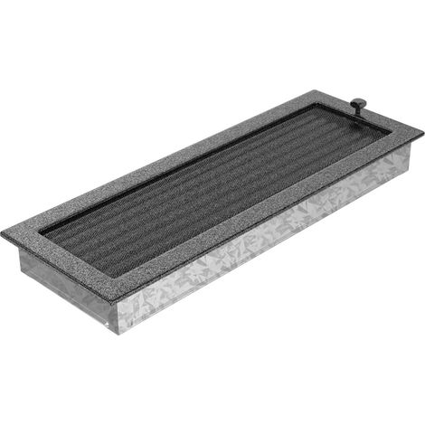 Vent Cover 17x49 black and silver with blinds