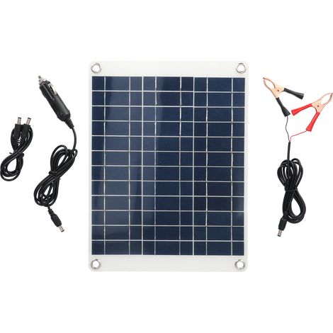 Panneau solaire 15W, Durable, sensible, 3 types de connexion, Portable, pratique, Kit de chargeur de batterie de voiture pour voyage en plein air