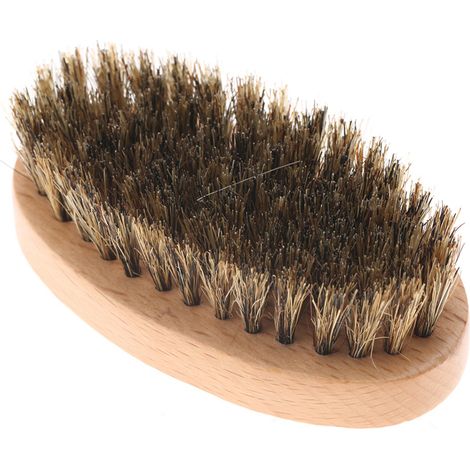 Brosse de nettoyage visage homme barbe moustache ovale massage rasage, brosse à poils pour peau douce, outil de soin grooming, lot de 1, pinceau exfoliant. (1/5)