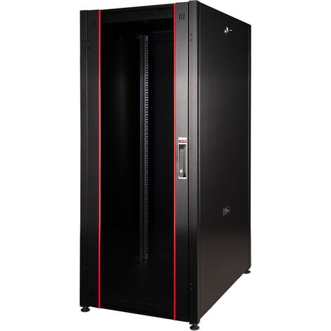 Armadi rack Link ARMADIO RACK PER RETI 19" 42U (A)2002, (L)600, (P)1000, COLORE NERO PORTA A VETRO SERIE EAVI