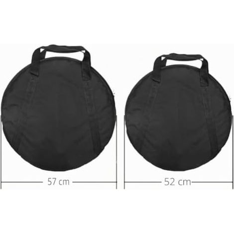 Sac de rangement pour cymbales, sac de rangement rond et rembourré portable en tissu Oxford 600D (petit) (1/3)