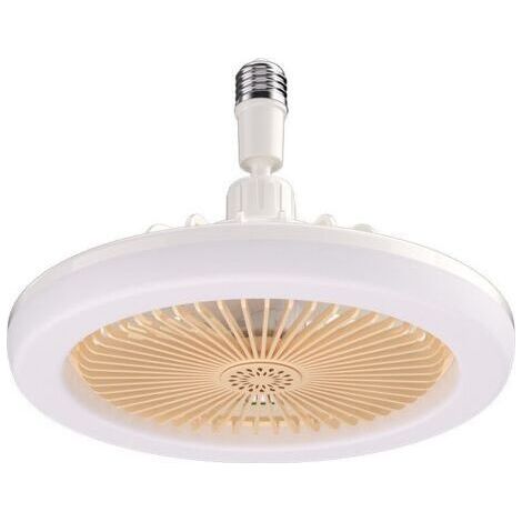 Ventilateur plafond avec lumière et télécommande, lumière ventilateur intelligente, ventilateur d'éclairage, lumière réglable en continu Ventilateur plafond à profil bas Lampe de ventilateur E27 LED (1/4)