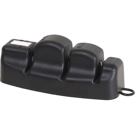 Affûteur de couteaux en 4 étapes, multifonctionnel, antidérapant, portable, pour l'affûtage, outils de cuisine, noir. (1/5)