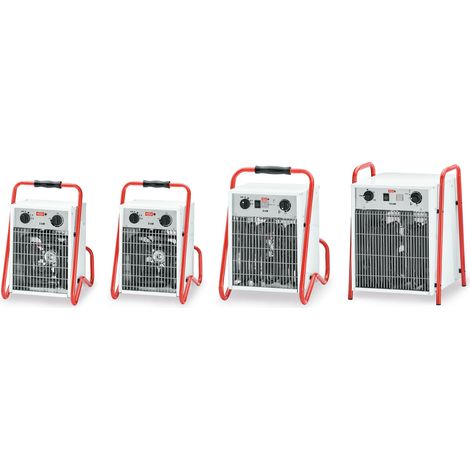 Helios Riscaldatore elettrico bianco con termostato regolabile
