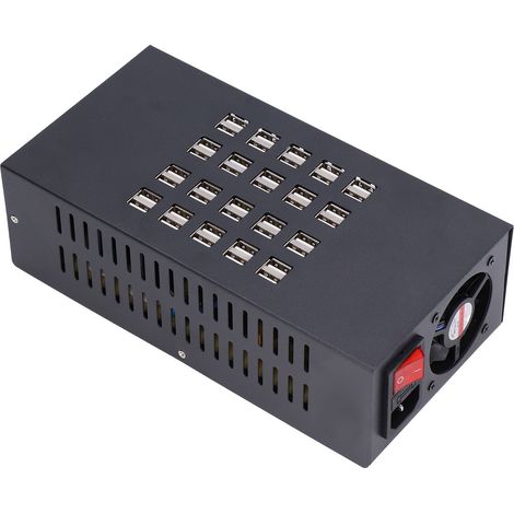 Chargeur USB-40D double rangée multiprise, bloc secteur multifonction à 40 ports, prise Australie 220V, chargeur mural électronique haute capacité. (1/5)