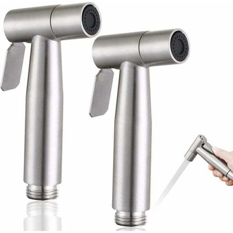 2-teiliges Bidet-Sprühgerät, WC-Handbrause, Bidet-Sprühgerät-Set aus Edelstahl, Körperpflege- und WC-Sprühgeräte (1/4)