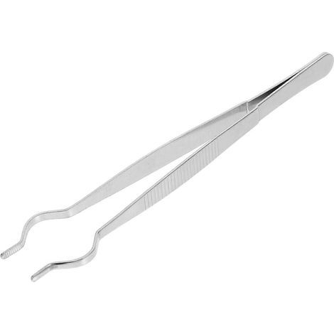 Reagenzglasklemme, Zentrifugenröhrchenklemme, Reagenzglashalter – 20,00 x 2,50 x 1,20 cm – Silber (1/4)