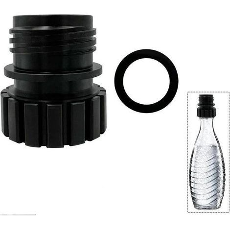 Adaptateur pour bouteille en verre Sodastream Crystal vers bouteille en plastique (1/5)