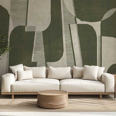 Papier peint panoramique Cadence olive papier peint (1/4)
