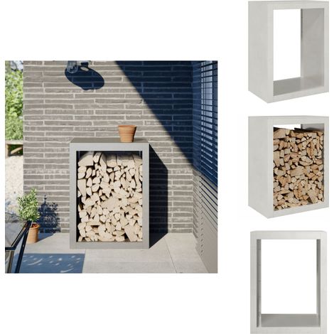 Portant de bois de chauffage 60x40x80 cm acier inoxydable - Support De Bois De Chauffage - Supports De Bois De Chauffage - Magasin De Bûches - Stockage De Bûches (1/5)