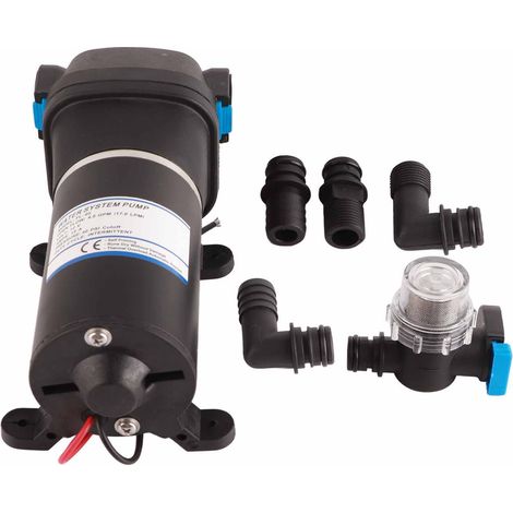 Pompe à eau auto-amorçante à membrane 12 V avec pressostat automatique (1/5)