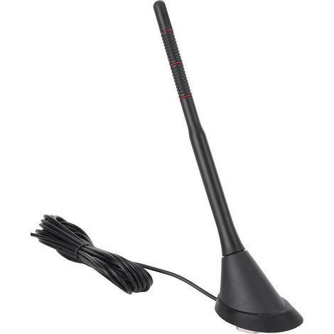 Antenne DAB + FM pour voiture Étanche Matériaux ABS + PVC Gain 15db Installation facile 12V Compatible autoradios (1/5)